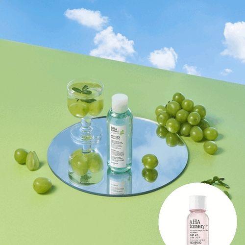 [スキンフード] シャインマスカット バハ化粧水 200ml /脂性肌 角質ケアアイテム (ピンクグレープフルーツ化粧水ミニ)