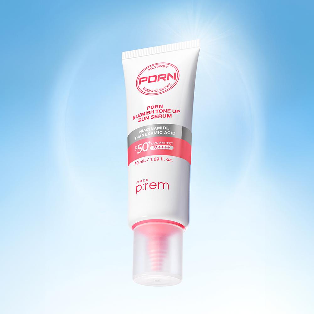 MAKEPREM PDRN シミ トーンアップ サンセラム SPF 50+ PA++++ 50ml、1個