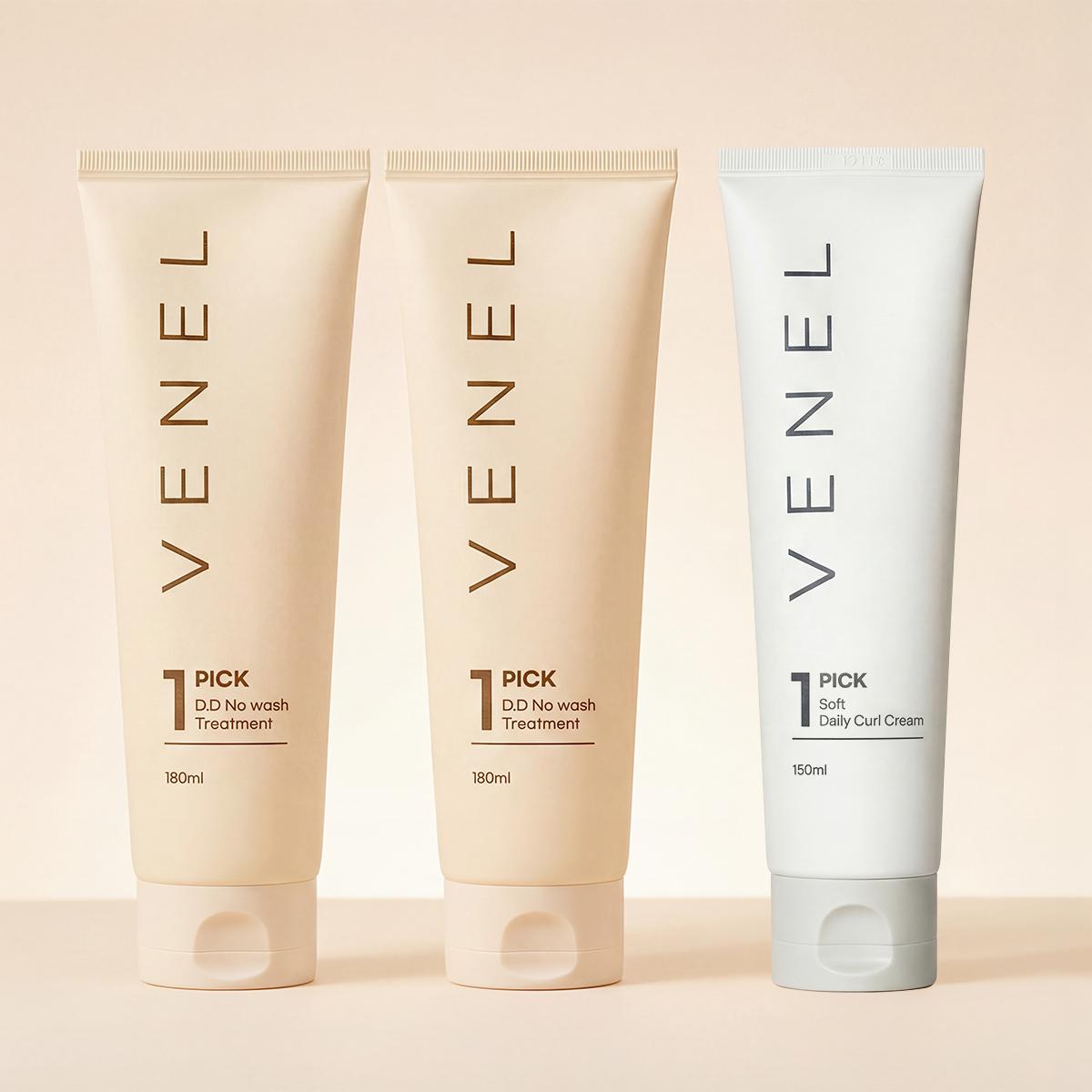 [企画セット] ブネル ディディ ノウォッシュ トリートメント 180ml 2個 + カールクリーム 150ml 1個