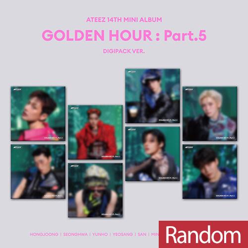 [ランダム 重複なし] ATEEZ ミニ14集 GOLDEN HOUR Part 5 DIGIPACK バージョン