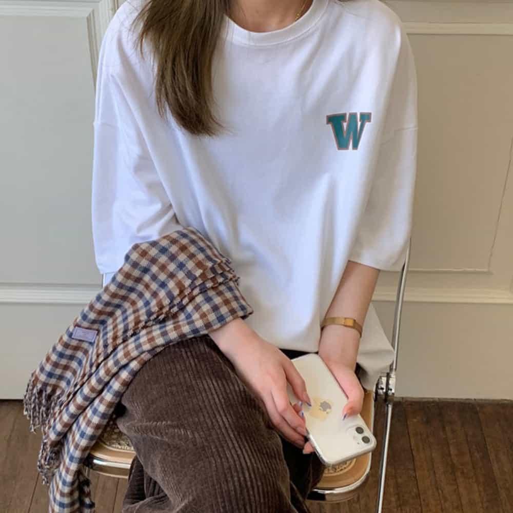 베스트트랜드몰 여성 W오버핏 반팔티 큰사이즈반팔티 여름상의여성