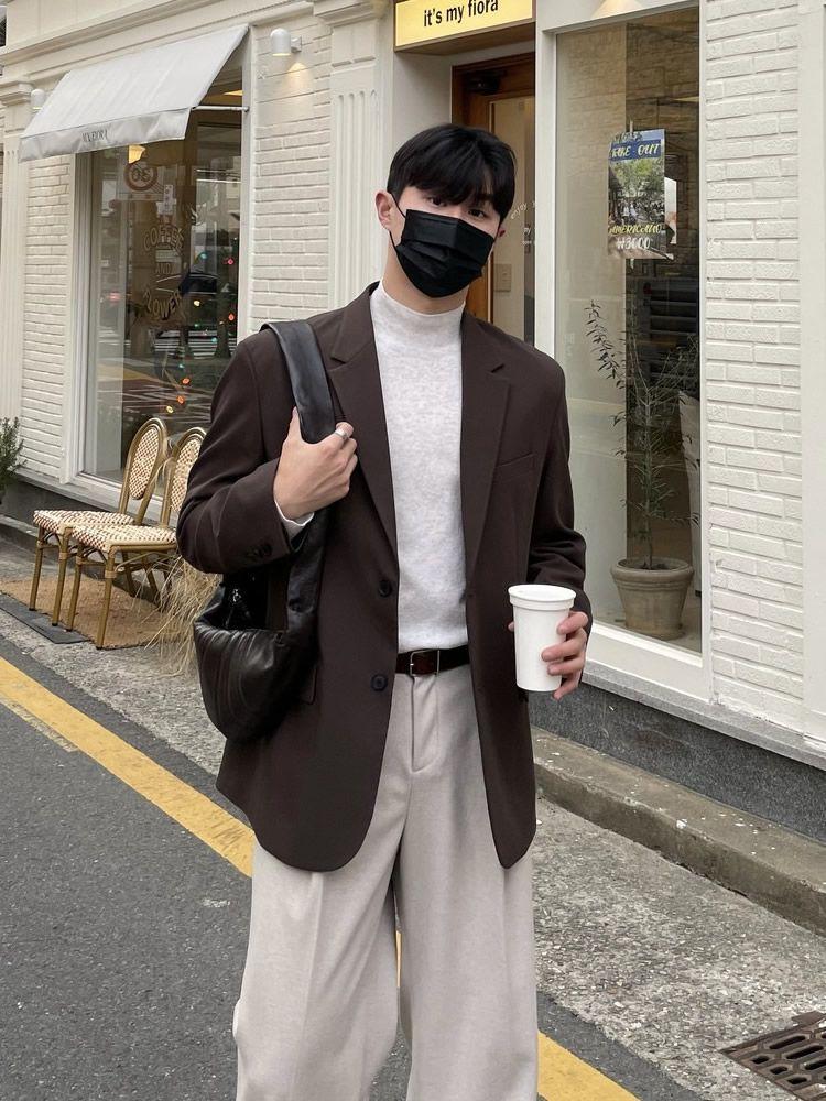 カジュアル モダン スーツ セットアップ セット フォーマル ルーズフィット きれいめ 冬 面接 春 デートルック スーツ
