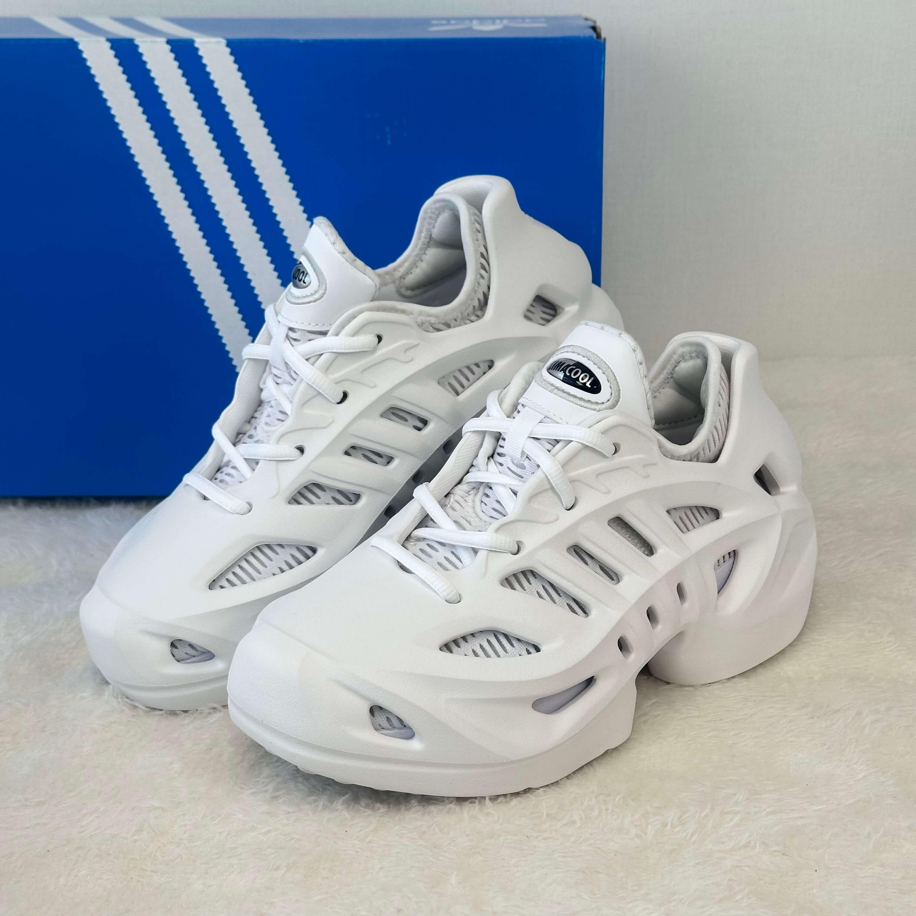adidas ADIFOM climacool 男女兼用 夏 スニーカー 通気性 スニーカ 235 ホワイト