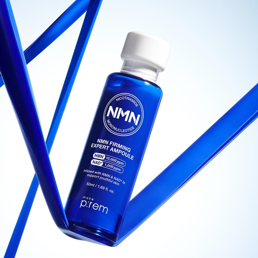 [POCA Cセット] make:prem NMN エヌエムエヌ ファーミング エキスパート 弾力 アンプル 50ml, 1個