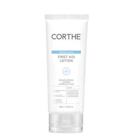 [皮膚専門家用] CORTE DERMO Pure First Aid Lotion 皮脂コントロール 脂性肌用 鎮静クリーム 60ml