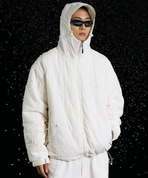 [TRAVEL] SCOUT Quilted Wind Breaker Off White TRTTAWQW01UI2