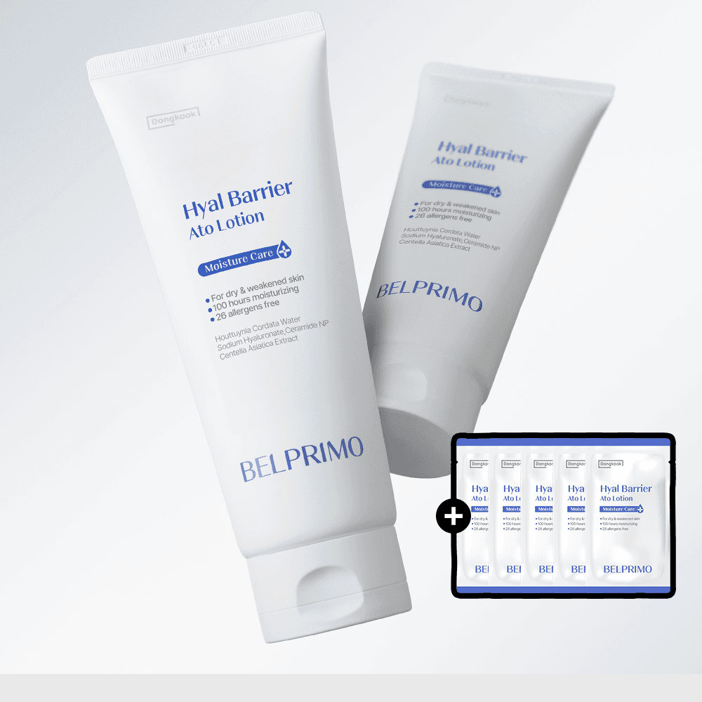 DONGKOOK BELFREMO HIALBARRIER アトローション 低刺激 セラミド ローション 200ml, 2個