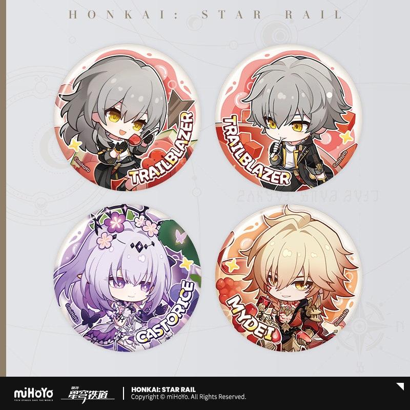 崩壊スターレイルグッズ 崩ス フルーツ 夏 Qバージョン 缶バッジ カストリス