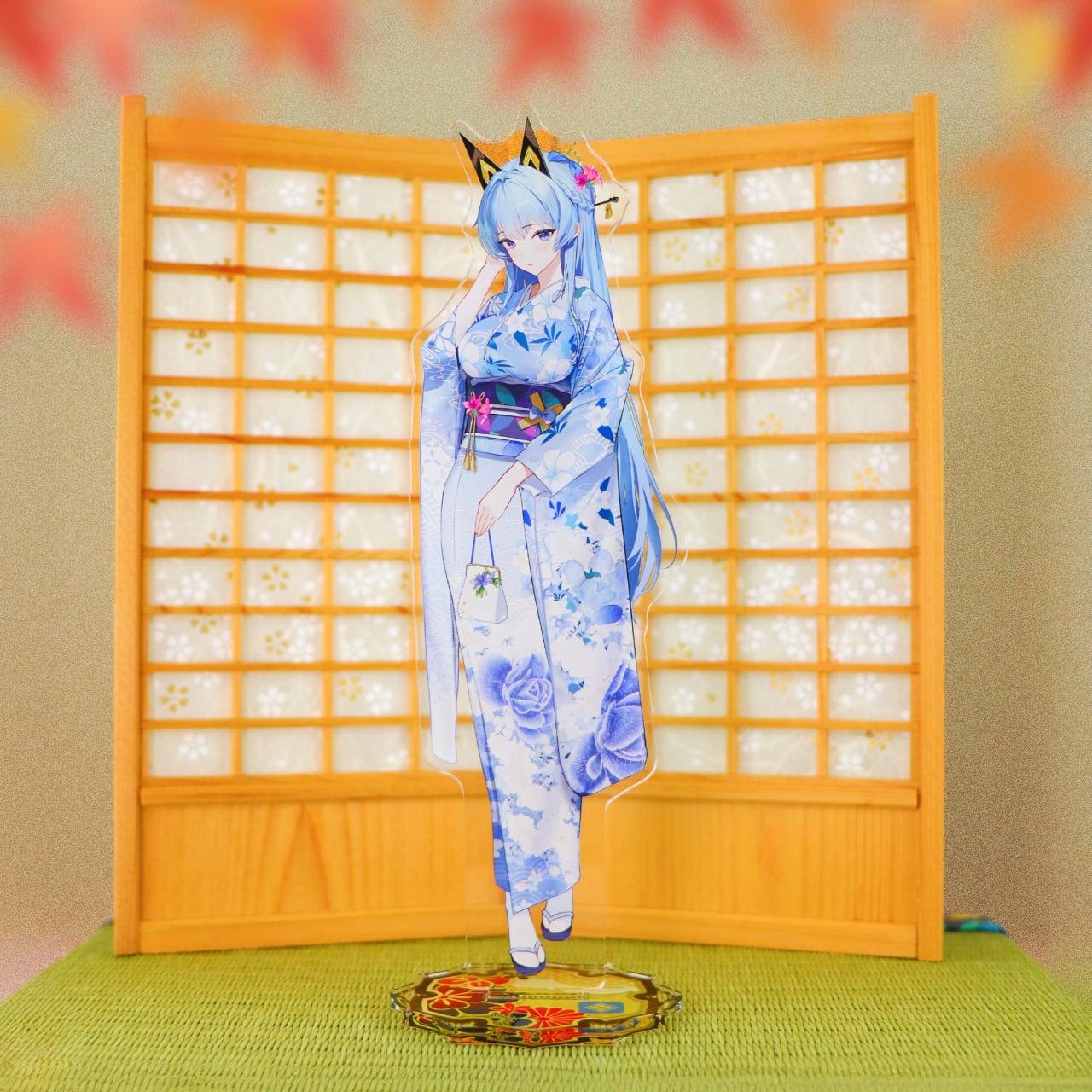 NIKKE: Goddess of Victory ヘルム アクリルスタンド ニケ in 京都 はんなり スタンプ 巡り旅
