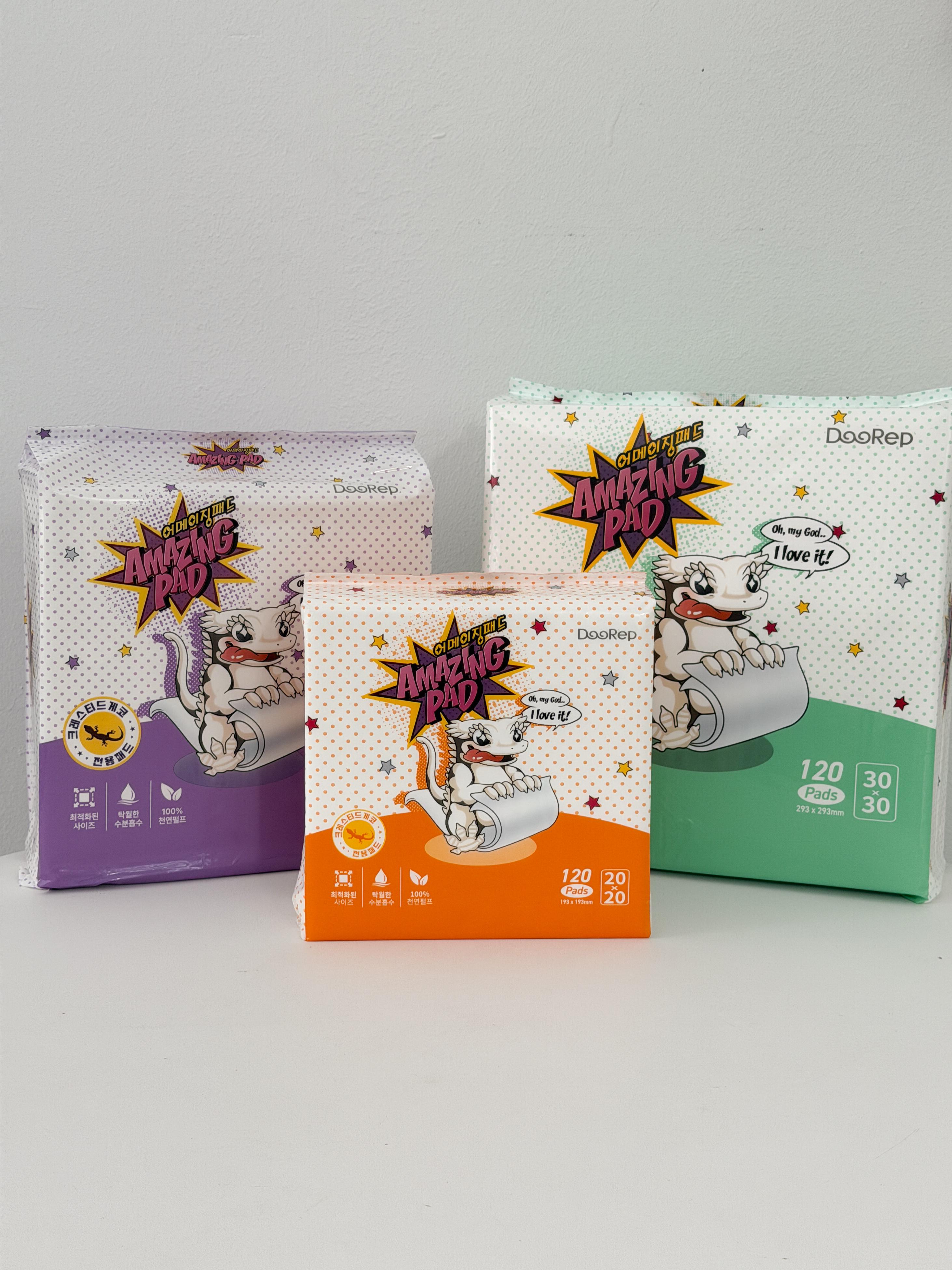 두렙 アメイジングパッド (20/25/30サイズ) トカゲ 飼育ケース 床材 クレスティッドゲッコー 室内装飾
