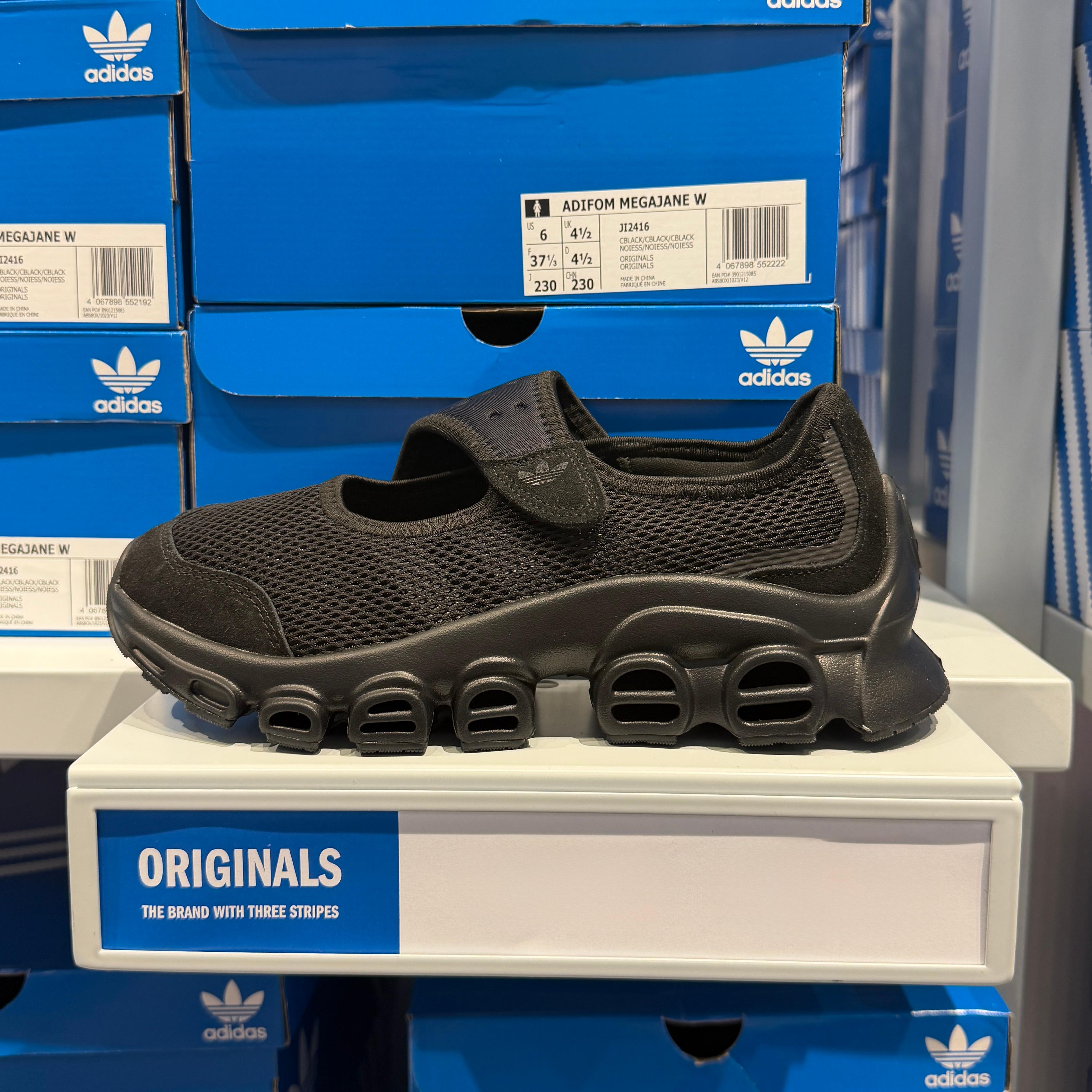 adidas 여자 아디폼 메가제인 메리제인 발레코어 슈즈 샌달 스니커즈 JI2416