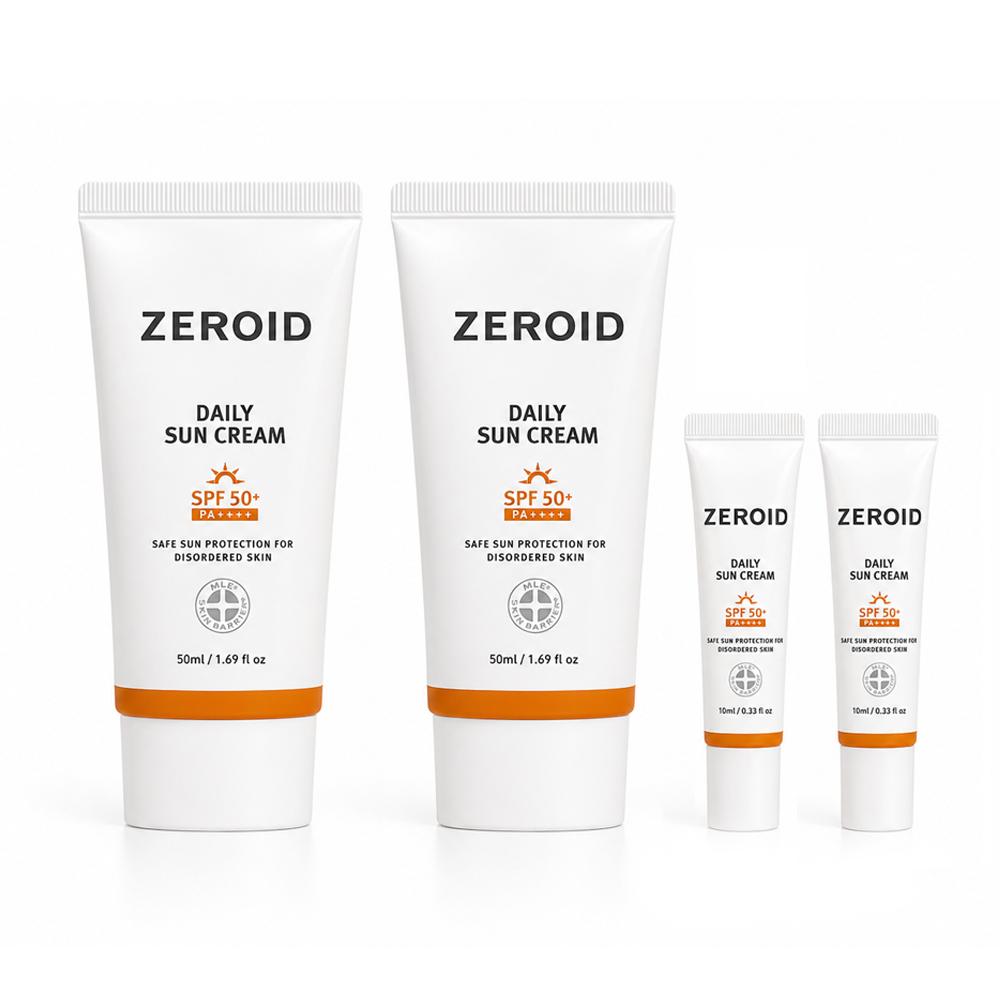 제로이드 데일리 무기자차 선크림 50ML+50ML+20ML