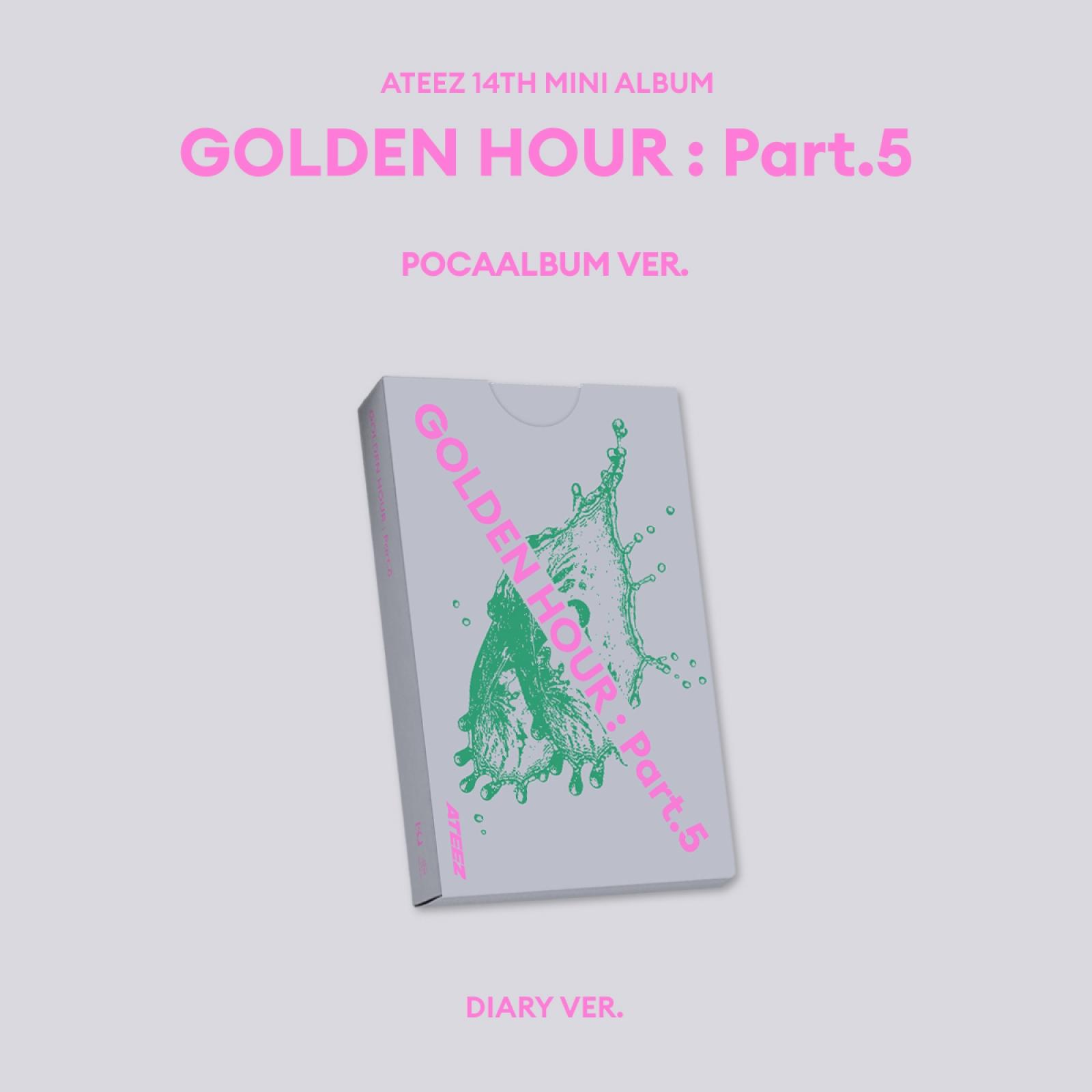 Ateez エイティーズ 14集 ミニアルバム GOLDEN HOUR POCAALBUM DIARY VER