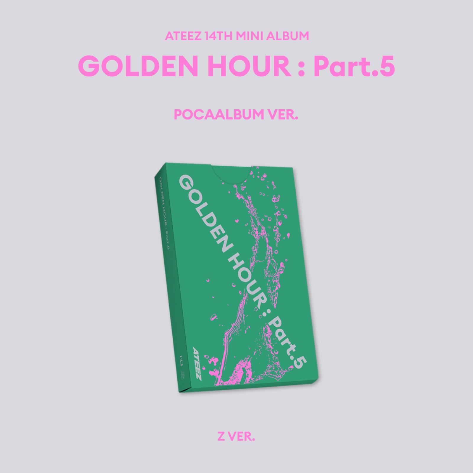 Ateez エイティーズ 14集 ミニアルバム GOLDEN HOUR POCAALBUM Z VER