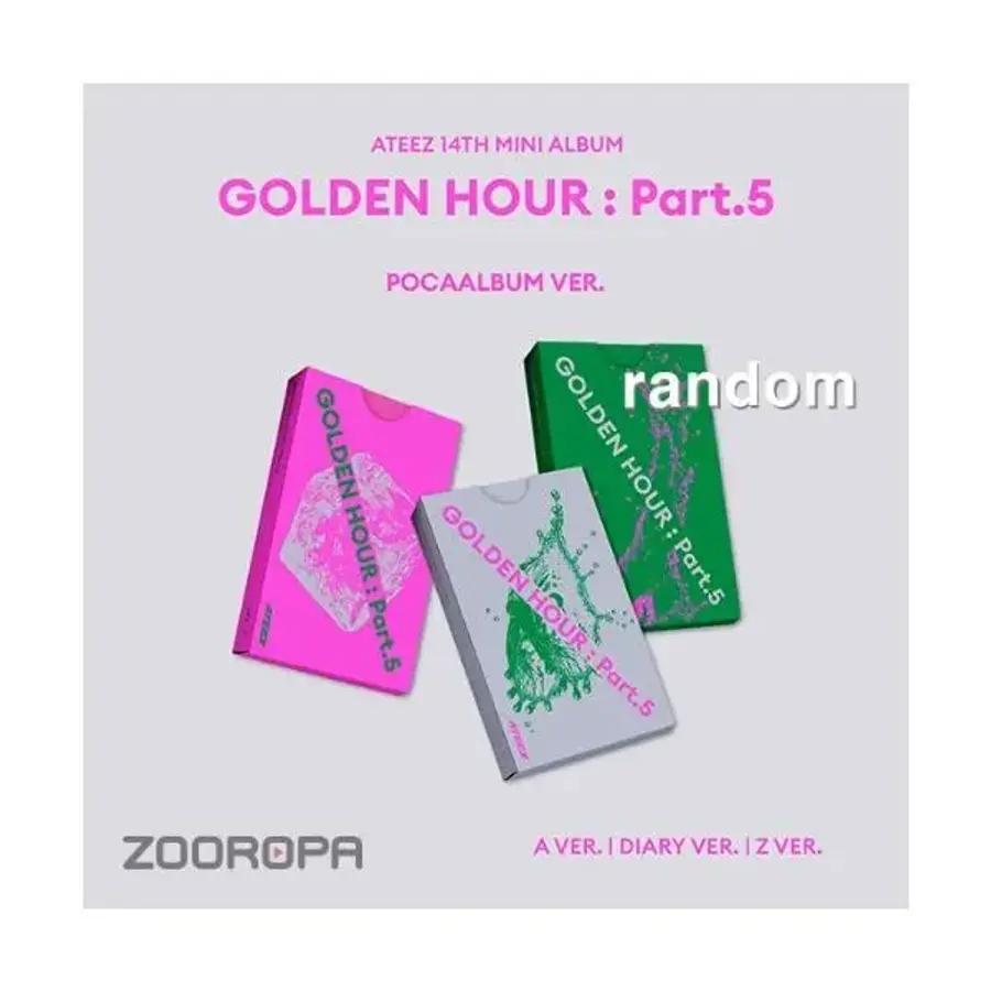 [ランダム/フォトカードアルバム] ATEEZ エイティーズ GOLDEN HOUR Part 5 14th Mini Album