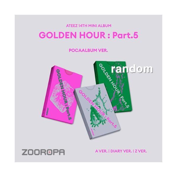 (ランダム/フォトカードアルバム) ATEEZ エイティーズ GOLDEN HOUR Part 5 14th Mini Album