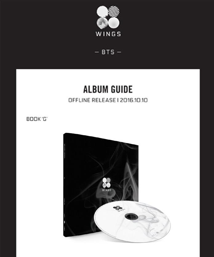 BTS 防弾少年団 正規 2集 WINGS 翼 gバージョン