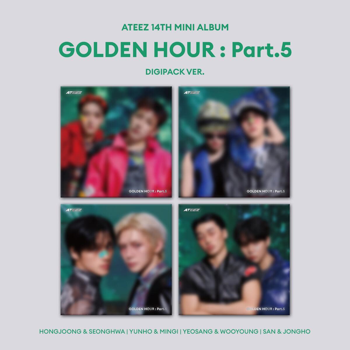 [バージョン選択] ATEEZ エイティーズ ミニ14集 GOLDEN HOUR Part.5 DIGIPACK ユニット
