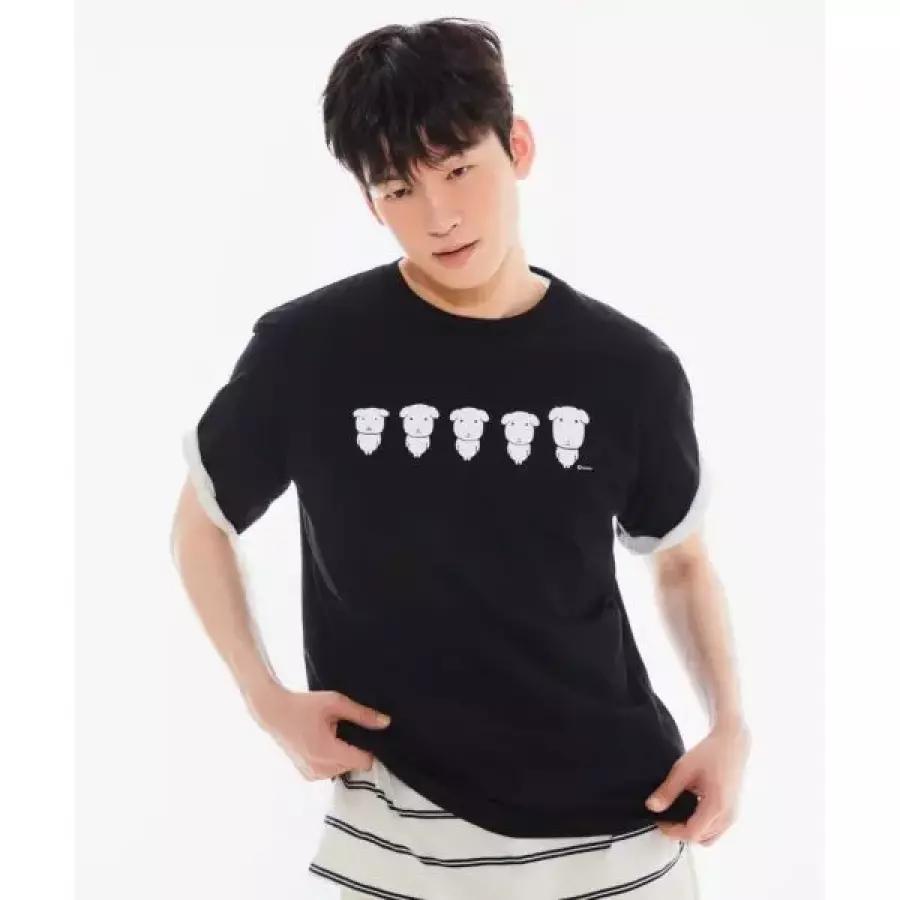 SPAO ガナディ Tシャツ ブラック SPRLG25U09