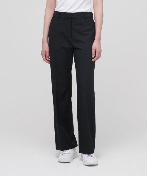 MUSINSA STANDARD WOMAN musinsastandardwoman ムシンサ ウーマンズ ライトウェイト ストレート ヒドゥンバンディング スラックス ブラック
