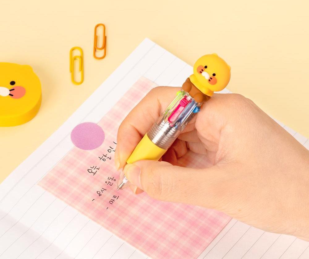 카카오프렌즈 미니 피규어 4색볼펜 춘식이