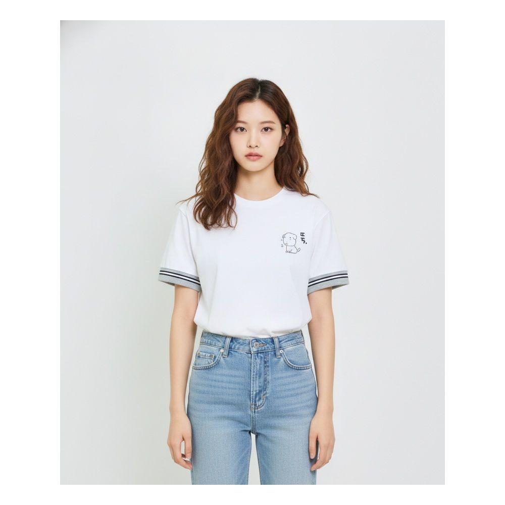 스파오 [가나디] 반팔 티셔츠 (GRAPHIC WHITE)_SPRLG25U09 반소매 티셔츠