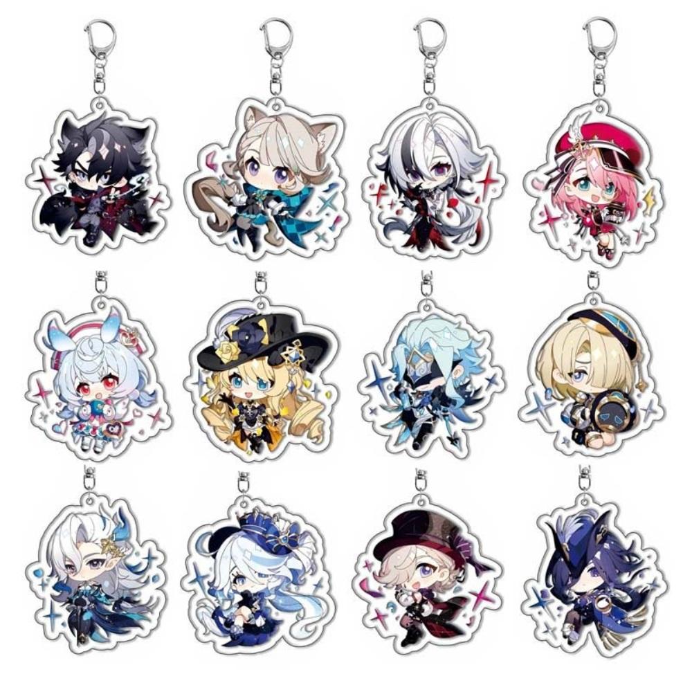 [当日出荷] 原神 フォンテーヌ SD 트윙클 イラスト キャラクター アクリルキーリング キーホルダー