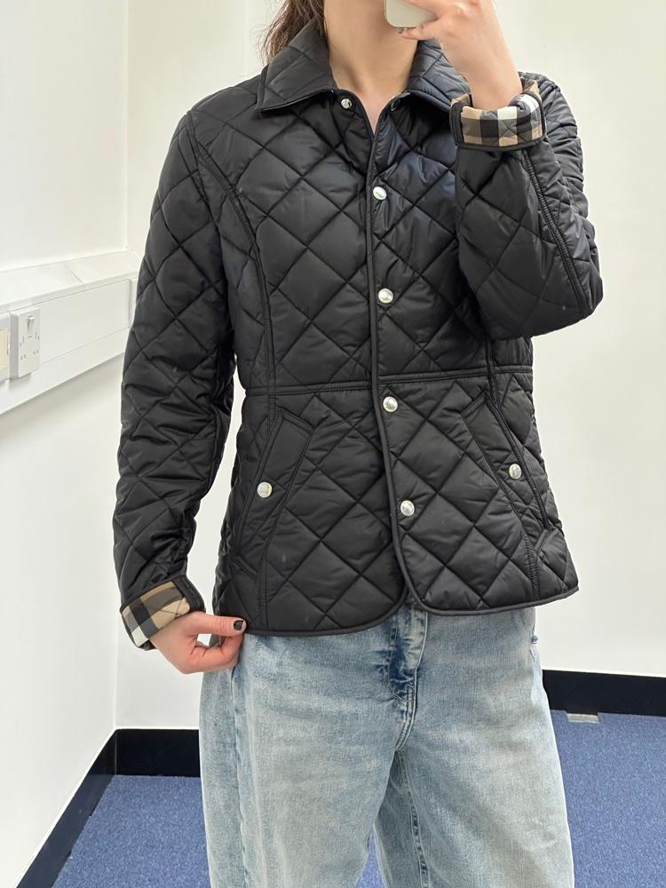 BURBERRY カートロン キルティングジャケット BLACK 81114591 81222791