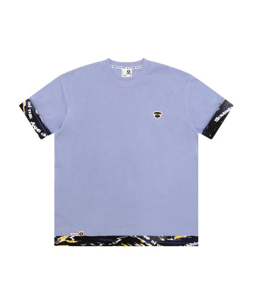[Ape] Moonface T-shirt Purple / AAPTEM1877XXQPPL AAP26STT033PP