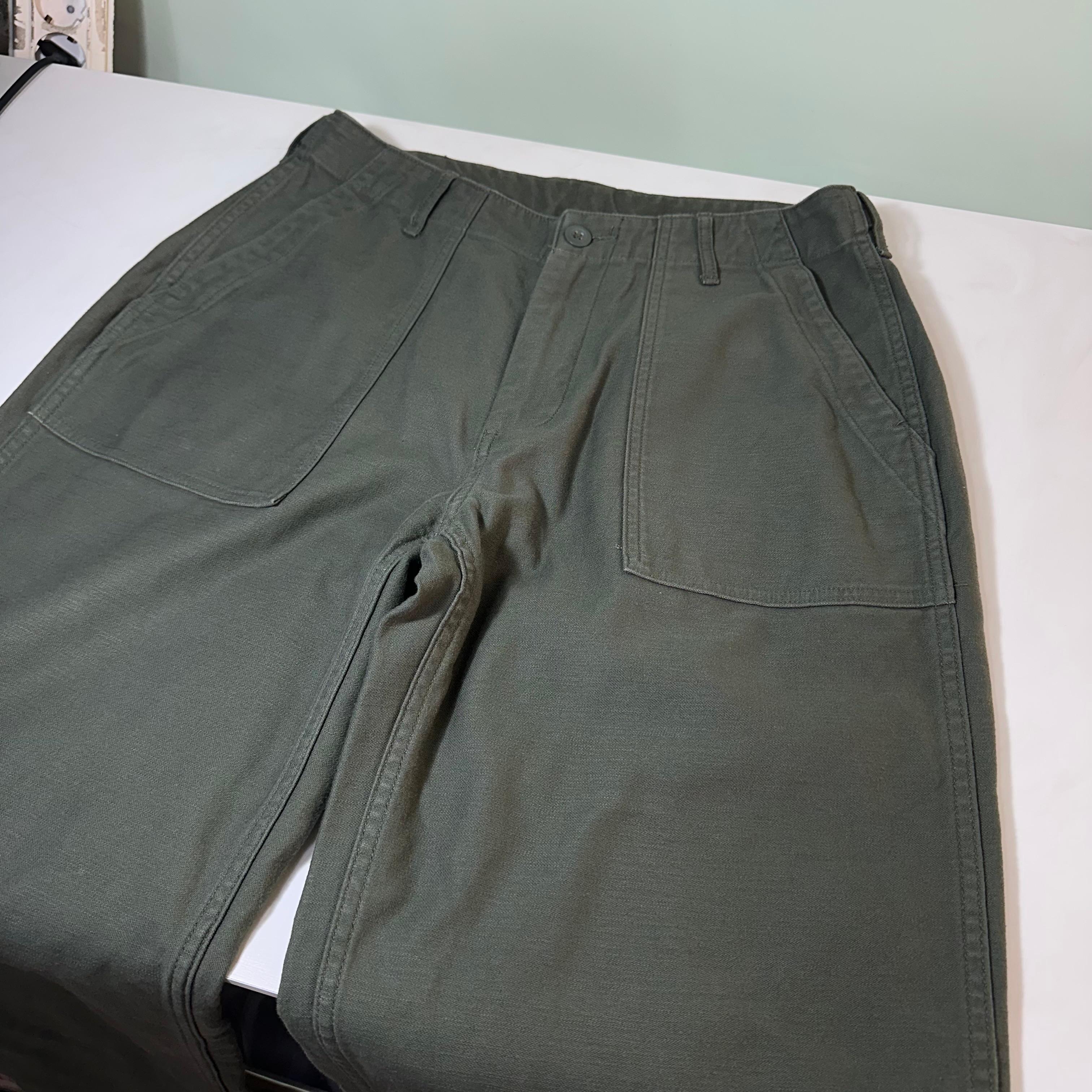 MUSINSA STANDARD ムシンサスタンダード カーキ テーパード レギュラーフィット コットン ファティーグパンツ