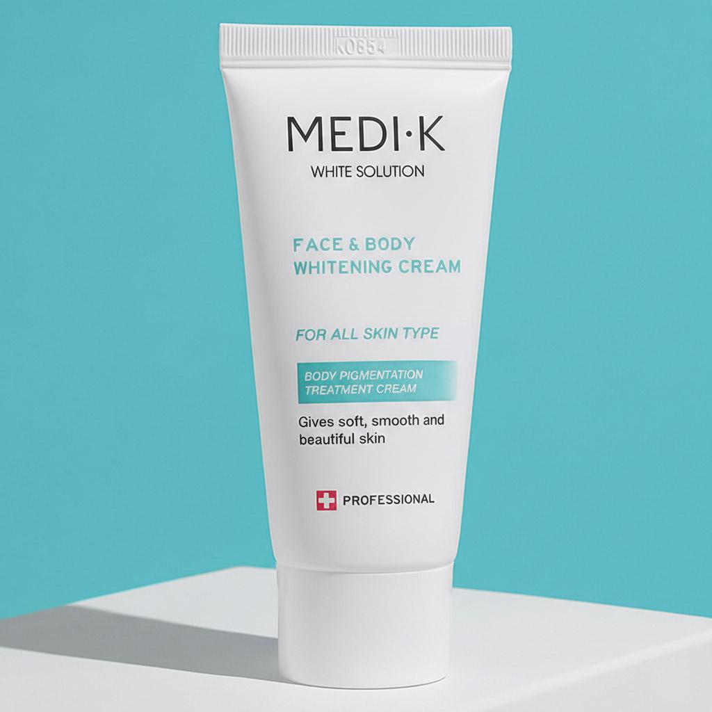 薬局取扱 MEDI-KEY ホワイトソリューション 大容量 50ml 着色専用クリーム Yゾーン美白 股下 脇色素沈着 ひじ お尻 膝 ショッピングバッグ
