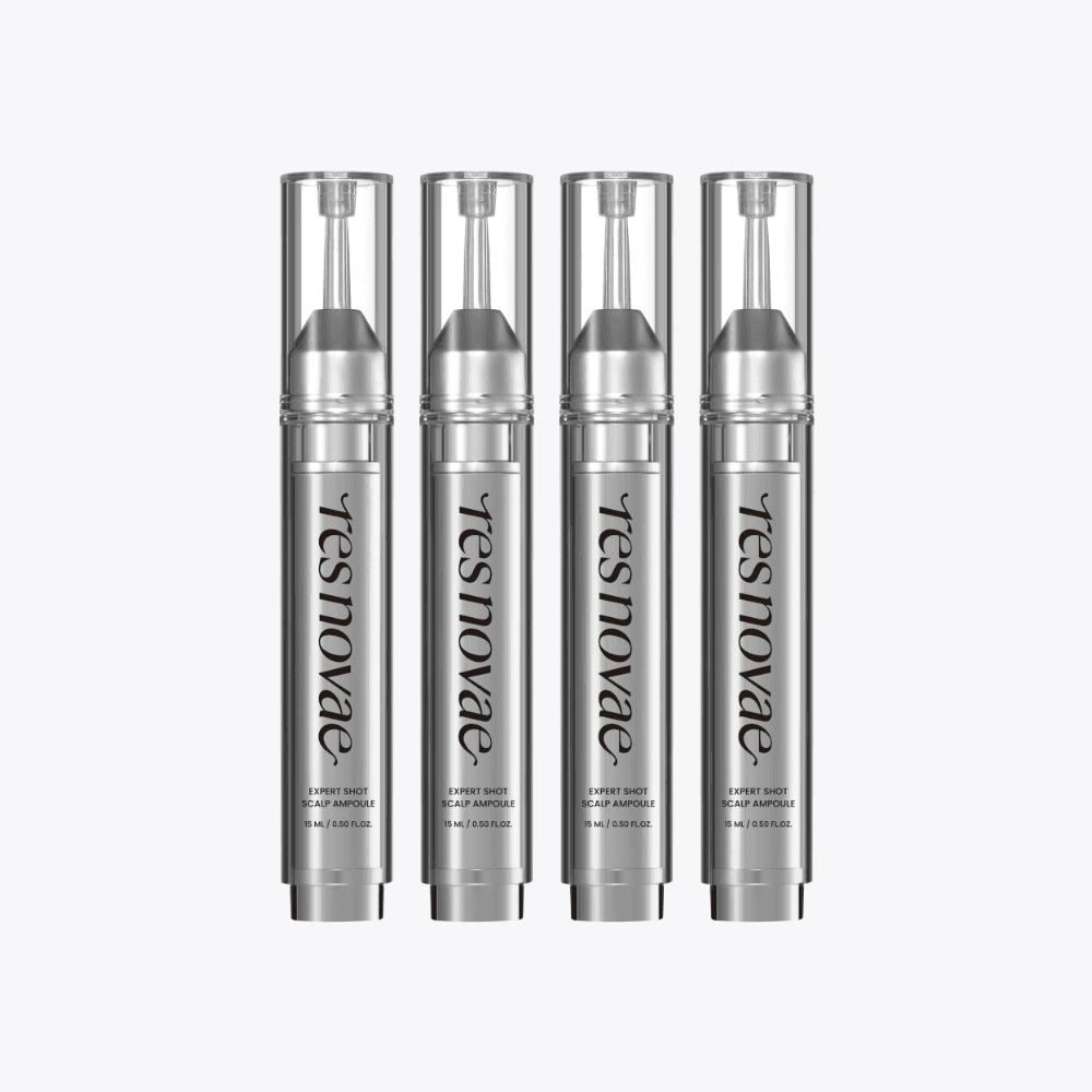 RESNOVE EXPERT SHOT SCALP AMPULE 15ml 4個 8週間分 脱毛 アンプル セラム ヘアーエッセンス