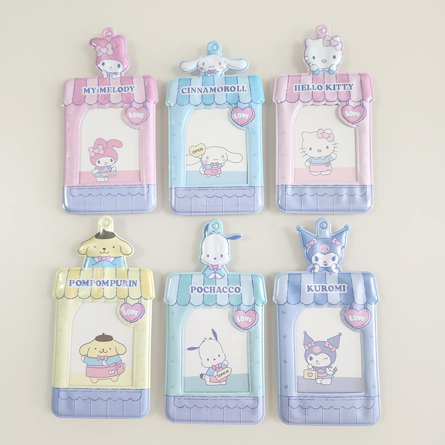 Sanrio ポリカルダー チェキホルダー ポリカド アイドル キーホルダー ハウス ラブ POCHACO cinnamoroll Kuromi