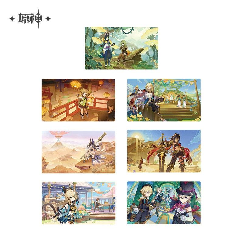 原神グッズ 原神 イラスト レンチキュラーポストカードセット genshin グッズカード