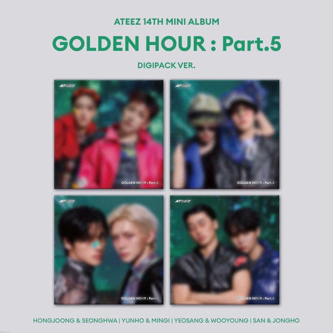 ATEEZ GOLDEN HOUR PART.5 BAD 미니 14집 유닛 디지팩 앨범 (버전선택가능)