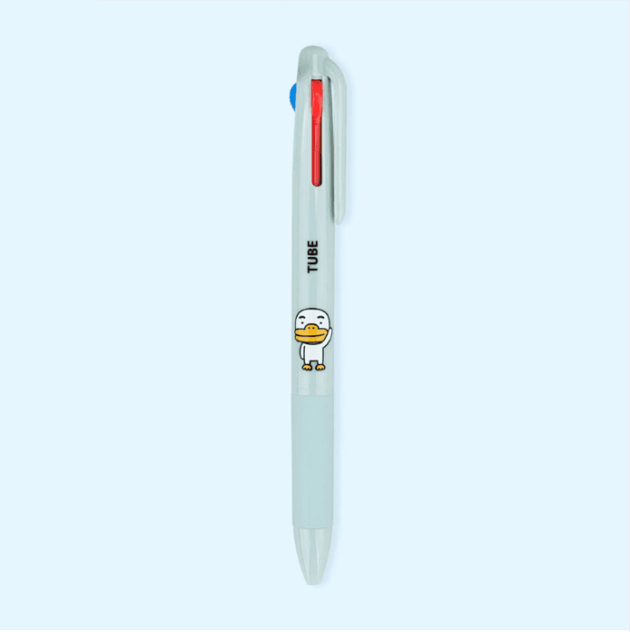 カカオフレンズ 三色ボールペン 0.7mm 3色チューブ 1個