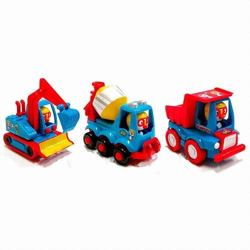 ポロロ 重機 車 おもちゃ ダンプトラック レミコン ショベルカー 3種セット