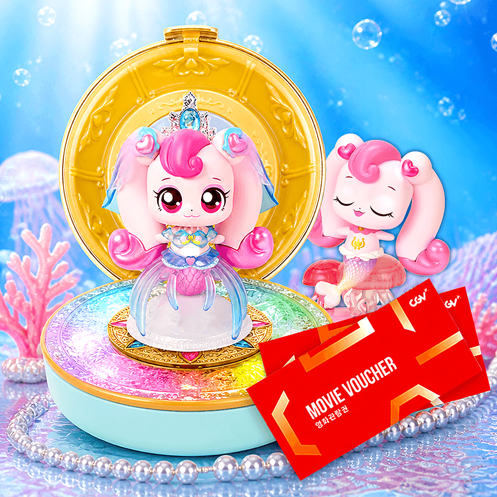 [2次予約] ティニッピング劇場版シーズン2 クジラ宝石コンパクト + ランダムフィギュア