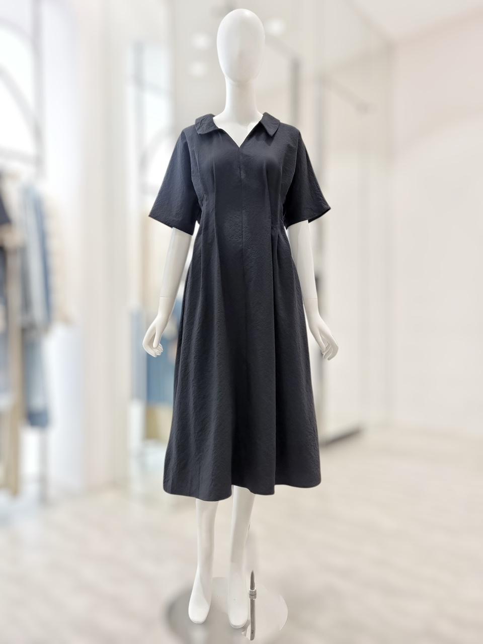 OLIVE des OLIVE ピンタックカラーネックワンピース YW6MO307