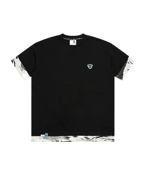 [AAPE BY A BATHING APE] MOONFACE Tシャツ ブラック / AAPTEM1877XXQBKX AAP26STT033BK