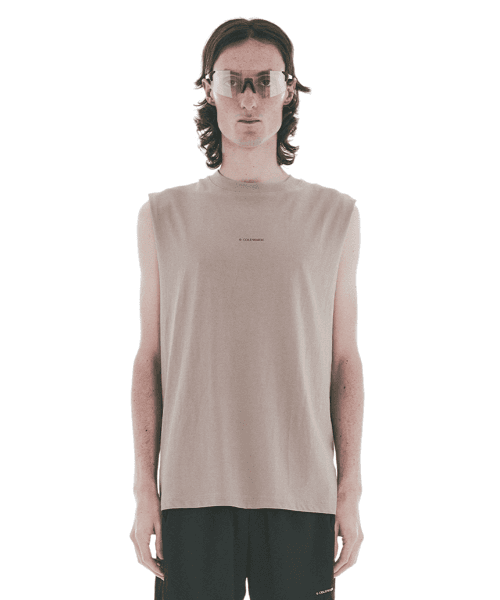 [COLDWARM] Raw Cut Sleeveless (Khaki Beige) AC-RCS-07