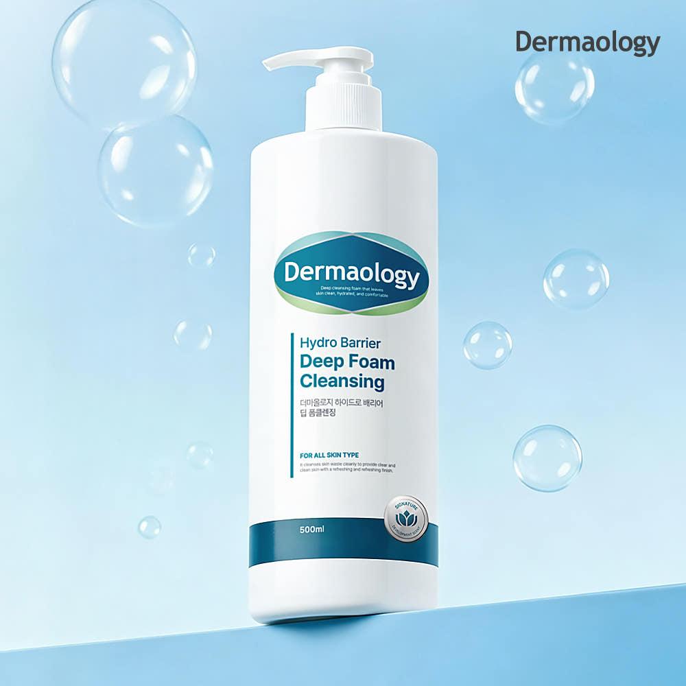DERMALOGY ハイドロ バリア クレンジングフォーム 500ml 大容量 洗顔料 低刺激 ディープクレンジング 敏感肌 脂性肌
