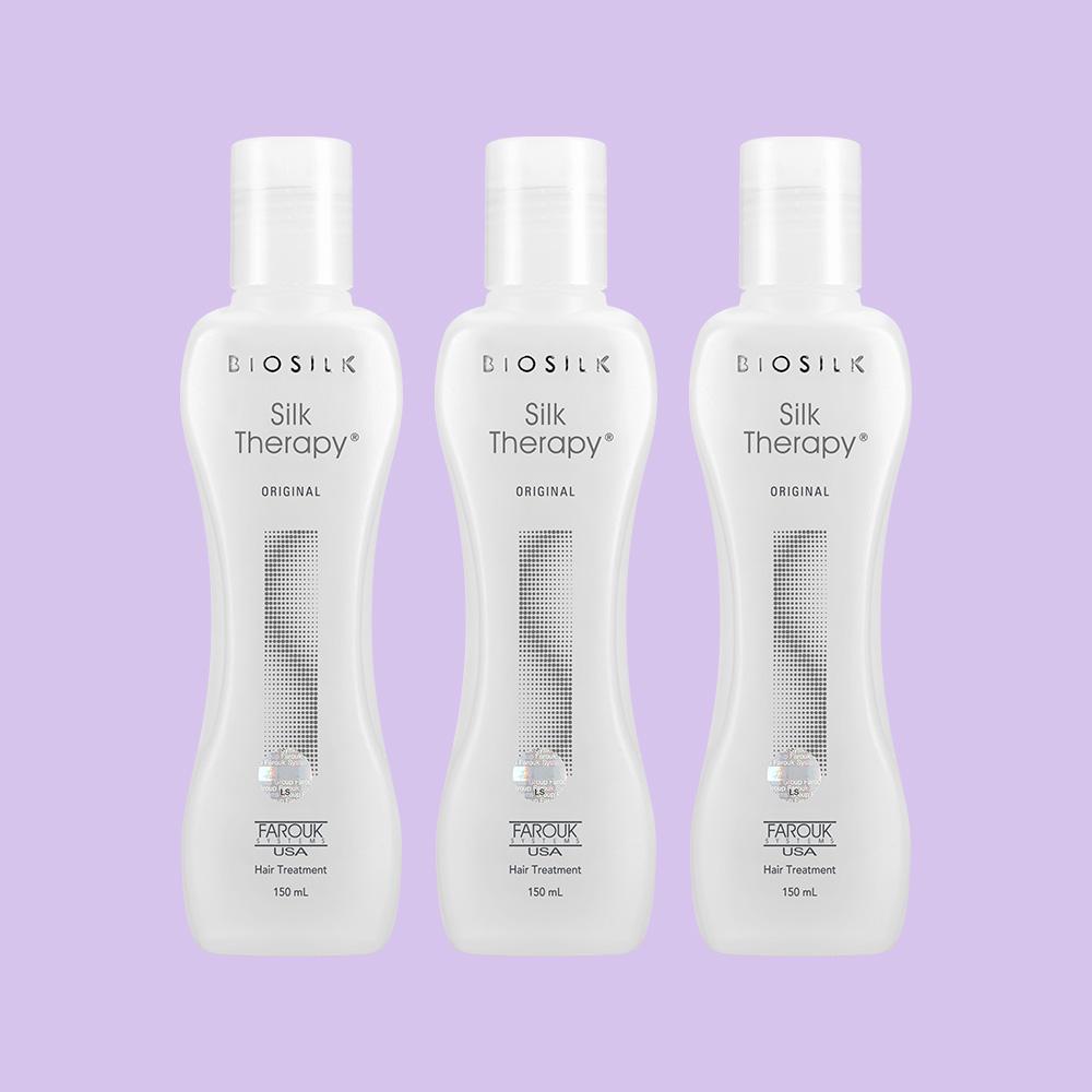 실크테라피 오리지널 헤어에센스 헤어오일 단백질 고영양 150ml, 3개