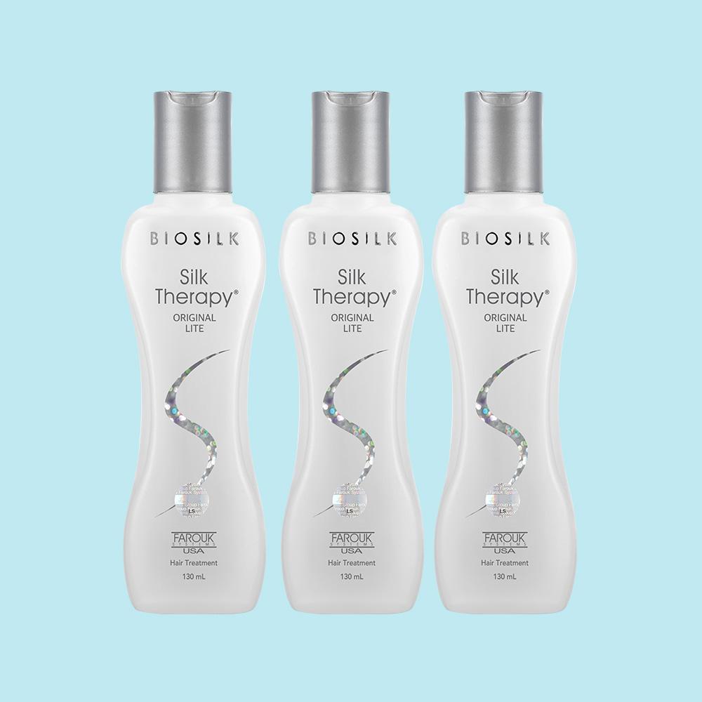 [공식] 실크테라피 오리지널 라이트 헤어에센스 헤어오일 130ml, 3개